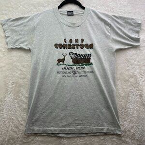 VINTAGE CAMP CONESTOGA PITTSBURGH SHORT SLEEVE GRAPHIC TEE MEN'S MEDIUM